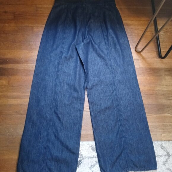 COS high rise wide leg trouser in indigo blue (sz10) - Picture 10 of 15